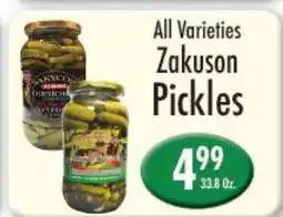 Garden Fresh Market All Varieties Zakuson Pickles offer