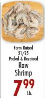 Garden Fresh Market Farm Raised 21/25 Peeled & Deveined Raw Shrimp offer