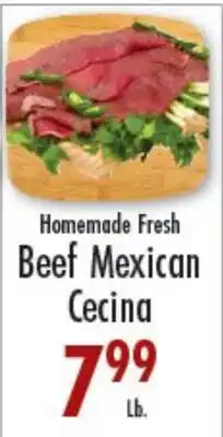 Garden Fresh Market Homemade Fresh Beef Mexican Cecina offer