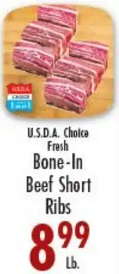 Garden Fresh Market U.S.D.A. Choice Fresh Bone-In Beef Short Ribs offer