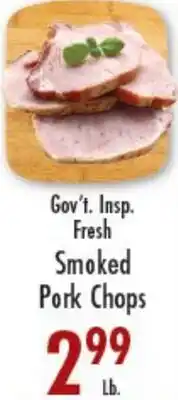 Garden Fresh Market Gov't Insp. Fresh Smoked Pork Chops offer