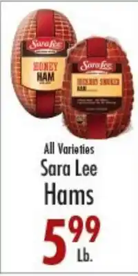 Garden Fresh Market All Varieties Sara Lee Hams offer