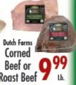 Garden Fresh Market Dutch Farms Corned Beef or Roast Beef offer