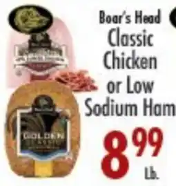 Garden Fresh Market Boar's Head Classic Chicken or Low Sodium Ham offer