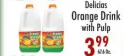 Garden Fresh Market Delicias Orange Drink with Pulp offer