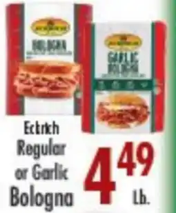 Garden Fresh Market ECRICH Regular or Garlic Bologna offer