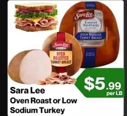 Market Place on Oakton Sara Lee Oven Roast or Low Sodium Turkey offer