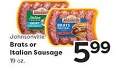 Rich's Fresh Market Johnsonville Brats or Italian Sausage offer