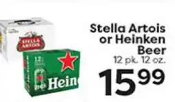 Rich's Fresh Market Stella Artois or Heineken Beer offer
