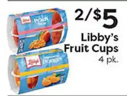 Rich's Fresh Market Libby's Fruit Cups offer