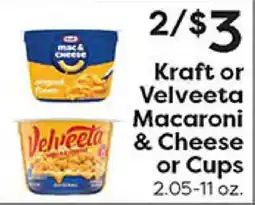 Rich's Fresh Market Kraft or Velveeta Macaroni & Cheese or Cups offer
