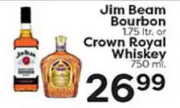 Rich's Fresh Market Jim Beam Bourbon 1.75 ltr. or Crown Royal Whiskey offer