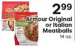 Rich's Fresh Market Armour Original or Italian Meatballs offer