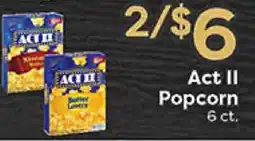 Rich's Fresh Market Act II Popcorn offer