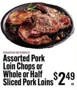 Jons International Pork Loin Chops or Whole Half offer