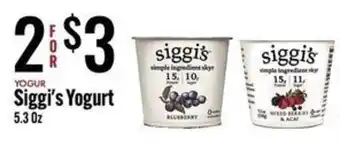 Jons International Siggi's Yogurt offer