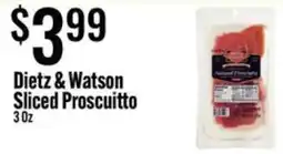 Jons International Dietz & Watson Sliced Proscuitto offer