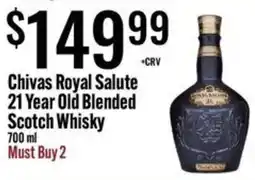 Jons International Chivas Royal Salute 21 Year Old Blended Scotch Whisky offer