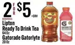 Jons International Lipton Ready To Drink Tea Gatorade Gatorlyte offer