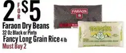 Jons International Faraon dry beans fancy long grain rice offer