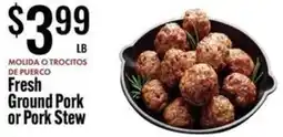 Jons International Fresh Ground Pork or Pork Stew offer