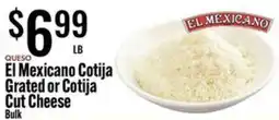 Jons International El Mexicano Cotija Grated or Cotija Cut Cheese offer
