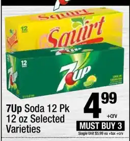 Super King Markets 7Up Soda 12 Pk offer