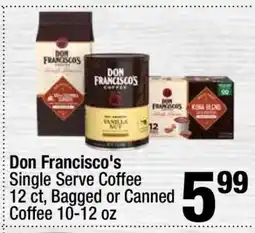 Super King Markets Don Francisco's Single Serve Coffee offer