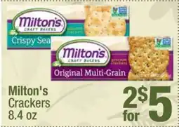 Super King Markets Milton's Crackers offer