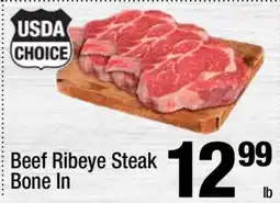 Super King Markets Beef Ribeye Steak Bone In offer