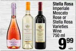 Super King Markets Stella Rosa Imperiale Moscato Rose or Stella Rosa Varieties Wine offer