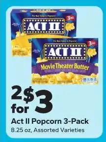 Save a Lot Act II Popcorn 3-Pack offer