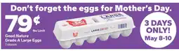 Save a Lot Good Nature Grade A Large Eggs offer