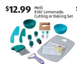Aldi Melii Kids' Lemonade, Cutting or Baking Set offer
