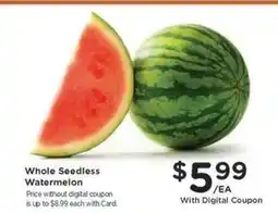Kroger Whole Seedless Watermelon offer