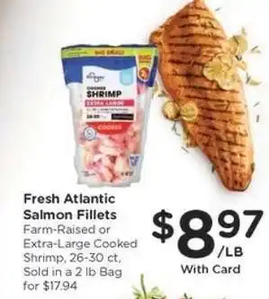 Kroger Fresh Atlantic Salmon Fillets offer