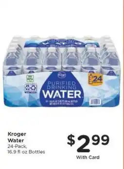 Kroger Kroger Water offer