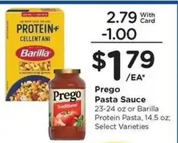 Kroger Prego Pasta Sauce offer