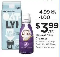 Kroger Natural Bliss Creamer offer