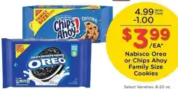 Kroger Nabisco Oreo or Chips Ahoy Family Size Cookies offer