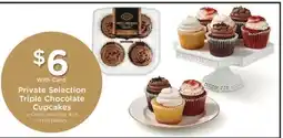 Kroger Private Selection Triple Chocolate Cupcakes offer