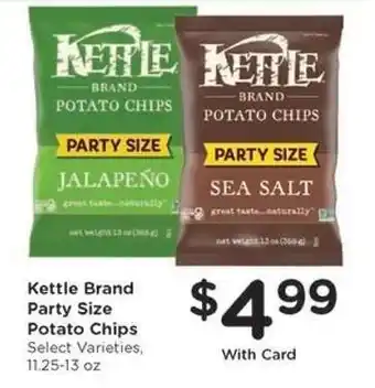Kroger Kettle Brand Party Size Potato Chips offer