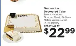 Kroger Graduation Decorated Cake offer