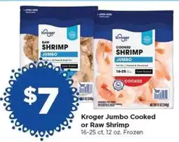 Food 4 Less Kroger Jumbo Cooked or Raw Shrimp offer