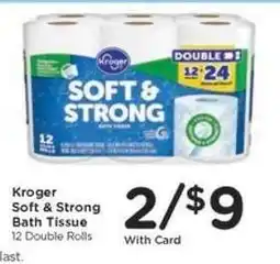 Kroger Kroger Soft & Strong Bath Tissue offer