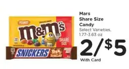 Kroger Mars Share Size Candy offer