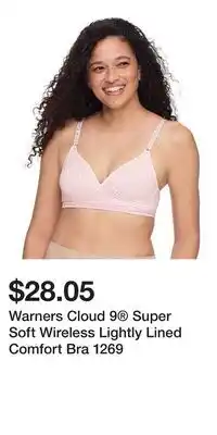 Kohl's Warners Cloud 9 Super Soft Wireless Lightly Lined Comfort Bra 1269 offer