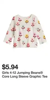 Kohl's Girls 4-12 Jumping Beans Core Long Sleeve Graphic Tee offer
