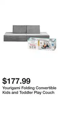 Kohl's Yourigami Folding Convertible Kids and Toddler Play Couch offer