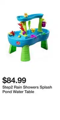 Kohl's Step2 Rain Showers Splash Pond Water Table offer